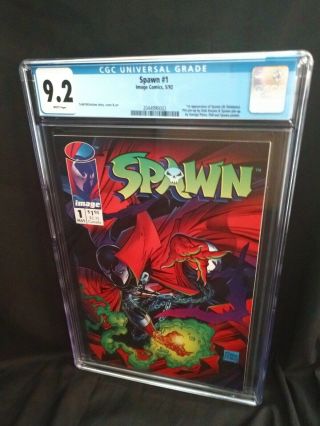 Cgc 9.  2 (nm -) Spawn 1 - 1st App Spawn - Todd Mcfarlane - White Pages/new Case