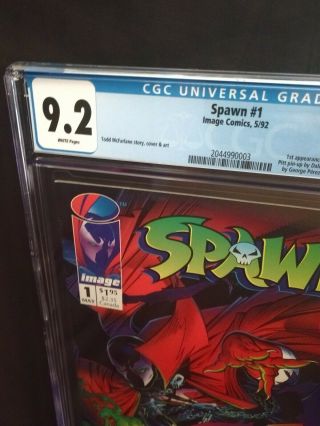 CGC 9.  2 (NM -) Spawn 1 - 1st App Spawn - Todd McFarlane - White Pages/New Case 2
