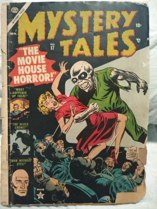 Mystery Tales 17 - Rare Pre Code Horror - Atlas/marvel - Complete Low Grade 1.  0