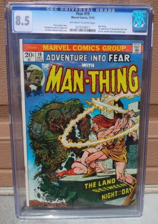 Adventure Into Fear 19 Cgc 8.  5 1st Appearance Of Howard The Duck Man - Thing 1
