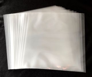 125 Clear Plastic LP Outer Sleeves 3Mil Vinyl 12 