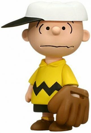 Udf Peanuts Series 6 Baseball Charlie Brown Non - Scale Pvc Painted