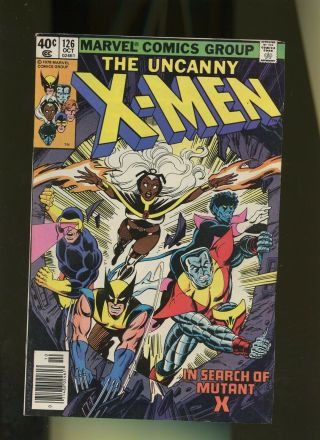 X - Men 126 Vg/fn 5.  0 1 Book Marvel 1st Mutant X (proteus) Full Appearance