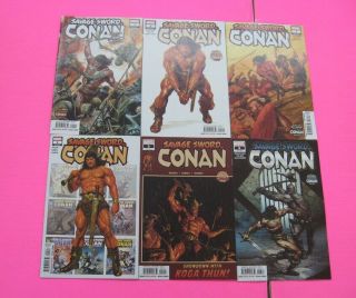 Savage Sword Of Conan 1,  2,  3,  4,  5,  6,  7 Comic Marvel 2019 7lot