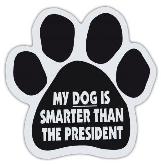 Dog Paw Shaped Magnets: My Dog Is Smarter Than The President (anti Trump) | Dogs