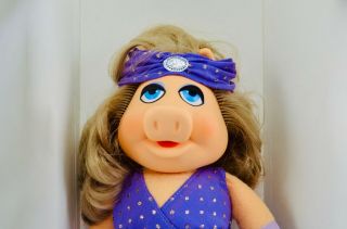 Vintage Toy Muppet Miss Piggy Dress Up Doll Fisher Price Henson 890