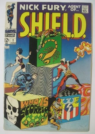 Nick Fury Agent Of Shield 1 Marvel Comics 1968 Jim Steranko S.  H.  I.  E.  L.  D.
