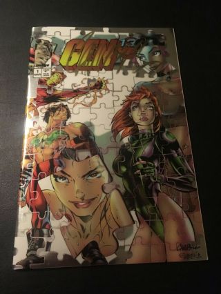 Gen 13 1 (3/95 Image) 9.  6 Nm,  Htf Chromium Edition Signed By J Scott Campbell