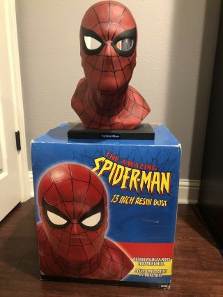 Dynamic Forces Spider - Man Life Size Bust Head By Alex Ross Statue Marvel