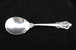 Wallace Grande Baroque Sterling Silver Sugar Spoon - 6 1/4 " - No Mono