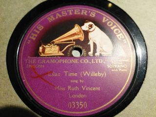 1912 The Girl Tenor Ruby Helder Willeby Lilac Time W Piano 78