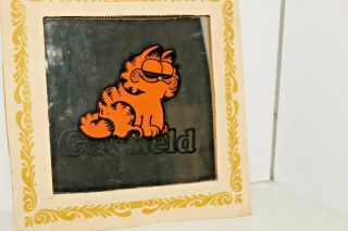 Vintage Garfield the Cat Mirror 80 ' s Carnival Prize Hippie Decor 4