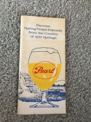 - Collectible - Vintage Pearl Beer Notepad / Notebook