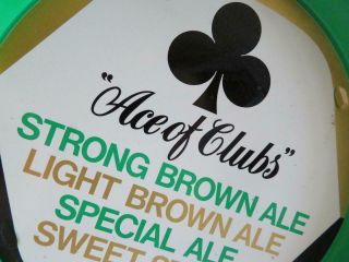 Vintage Really Old Beer Tray Ace Of Clubs