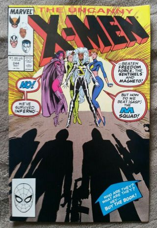 Marvel Comics (1989) The Uncanny X - Men 244 Key 1st Appearance Jubilee Vf/nm