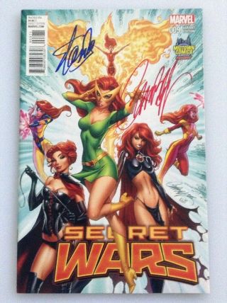 Secret Wars 9 •signed By Stan Lee & Campbell • • Midtown Comics Exclusive