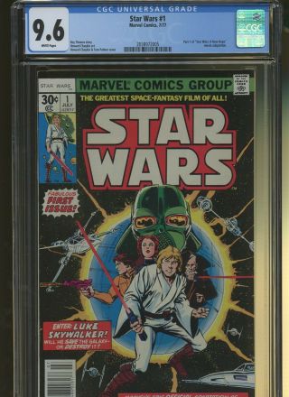 Star Wars 1 Cgc 9.  6 | Marvel 1977 | Part One Of A Hope Adaptation.