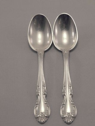 (2) Gorham Melrose Sterling Silver 4 - 1/2 " Demitasse Spoons No Mono 3225