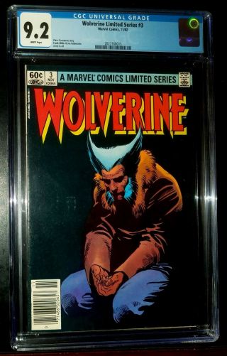 1982 Wolverine 3 Marvel Comics Cgc 9.  2 Near -