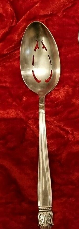 Holmes & Edwards Danish Princess Silverplate Pickle/olive Fork & Slotted Spoon
