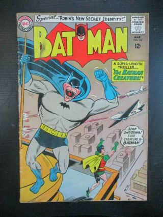 Batman 162,  - Vg,  3.  5,  1964 Dc,  Batman Creature,  Robin 