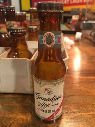 Miniature Canadian Ace Extra Pale Beer Bottle / Chicago Beer