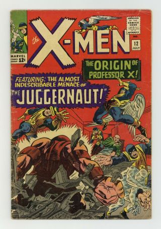 Uncanny X - Men (1st Series) 12 1965 Gd,  2.  5