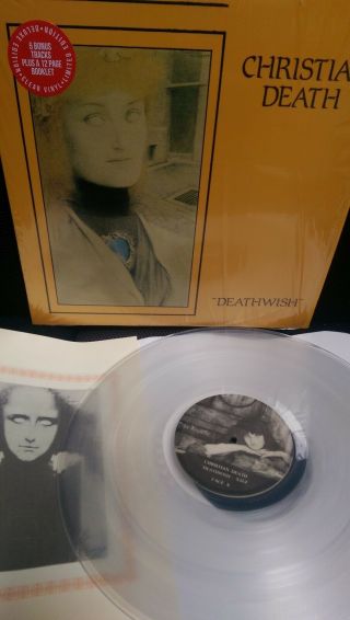CHRISTIAN DEATH - DEATHWISH LP Clear Vinyl (Rozz Williams Rikk Agnew) 5