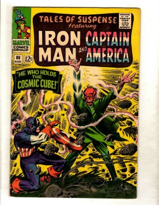 Tales Of Suspense 80 Vf Marvel Comic Book Iron Man Captain America Fm3