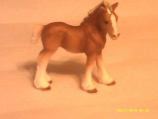 2009 Schleich Am Limes 69 Clydesdale Foal Baby Horse Pretend Play Animal Figure