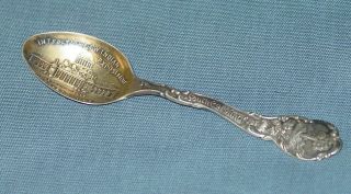 Charleston Sc Souvenir Spoon Interstate & West Indian Trade Expo Sterling Silver