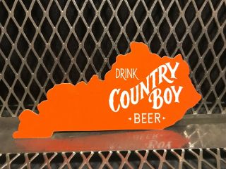 Country Boy Brewing 2 X 4 Drink Beer Die Cut Kentucky Beer Sticker Sign