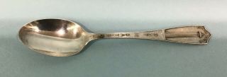 Sterling Silver Souvenir Spoon The Perry Memorial,  Put In Bay Ohio