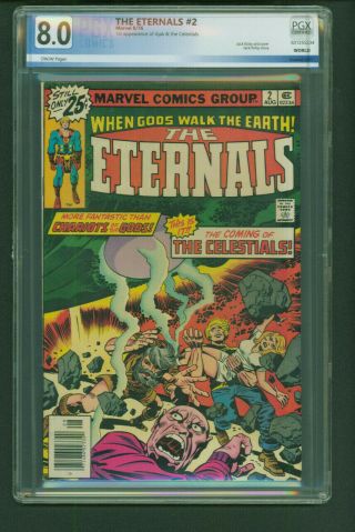 Eternals 2 Pgx 8.  0 (aug 1976) 1st Appearance Of Ajax And The Celestials