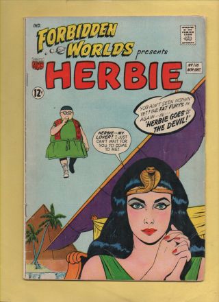 Forbidden Worlds 116 Herbie Nov - Dec 1963,  American Comics Group,  1951 Series
