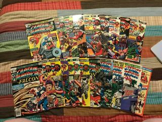 Captain America 198 - 215,  217,  248,  249,  252,  255 (jun 1976,  Marvel)