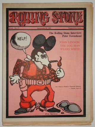 Rolling Stone 17 - Rick Griffin R.  Crumb Lennon Stones Townshend 