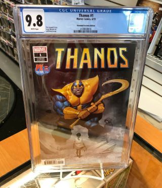 Cgc 9.  8 Thanos 1 Px Exclusive Jeff Dekal Variant Marvel Comics