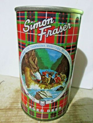 Simon Fraser Graphic Canadian Wide Seam Steel Beer Can - [read Description] -