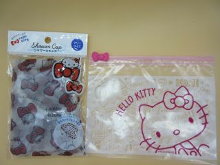 Daiso Hello Kitty Sanrio Shower Cap Japan Bonus Cute Kawaii F/s With Tracking