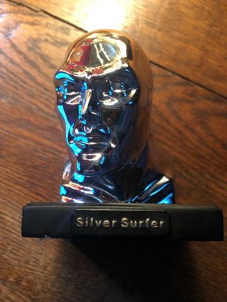 2007 Silver Surfer Marvel Designs Statue No.  865/2000 Chrome Limited Edition - Rare