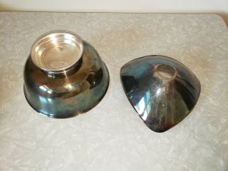 Reed & Barton 1120 & 241 Vtg Enamel Green bowls 4
