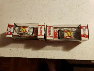 3M NASCAR Greg Biffle 16 Action Racing Collectables.  015 Scale Set Of Two 2