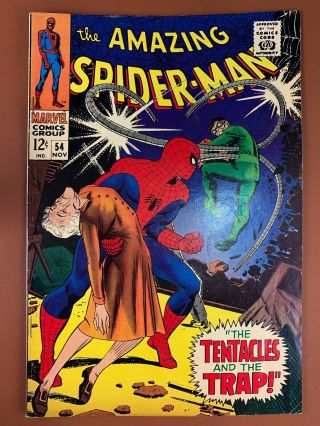 Spider - Man 54 (1967 Marvel Comics) Dr Octopus Appearance