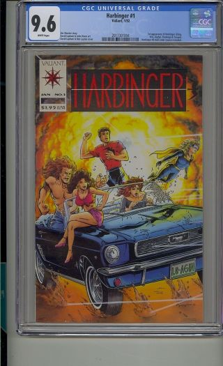 Harbinger 1 Cgc 9.  6 Valiant Comics Mac 004