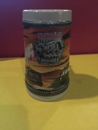 Budweiser Salutes Army Beer Stein Vintage Military Series Anheuser - Busch 1993