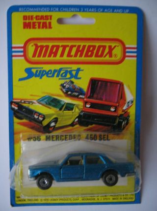 Vintage Matchbox Mercedes 450 Sel 1976/79