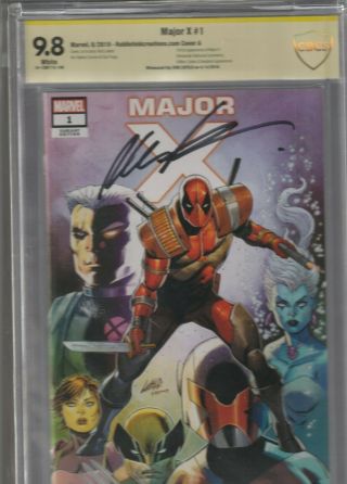 Major X 1 Cbcs 9.  8 Signed By Rob Liefeld Cover A