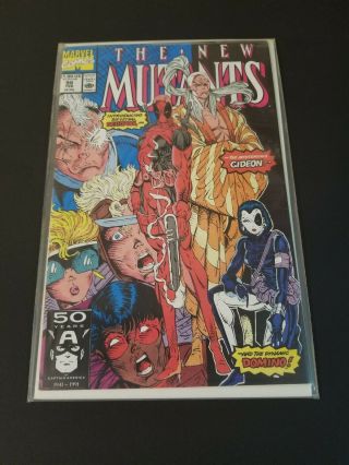 The Mutants 98 1st Appearance Of Deadpool Marvel Comic Book