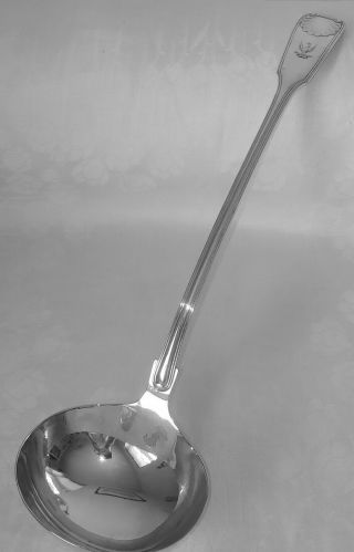 Punch Ladle Huge Silver Plated Kings Pattern Victorian Griffin Emblem Plhs